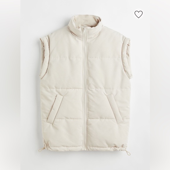 H&M Jackets & Blazers - Cream/beige puffer vest